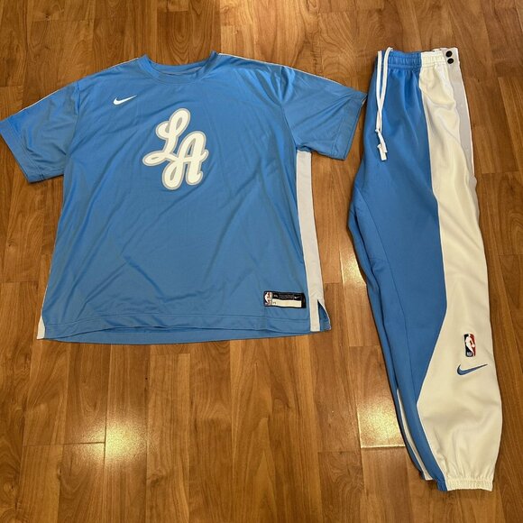 Marc Gasol Los Angeles Lakers Game Issued Warm Up Shirt and Pants City Edition - Picture 1 of 14